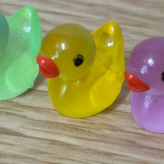 Mini Glow In The Dark Ducks Invertebrate Enclosure Decor